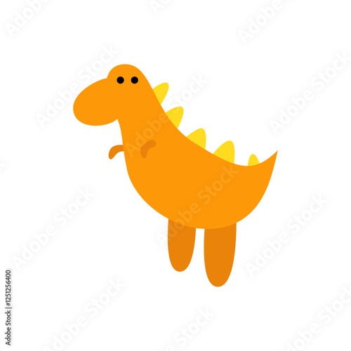cute allosaurus cartoon illustration