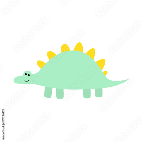 cute diplodocus illustration 