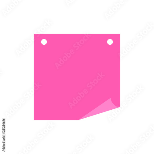  blank pink note paper
