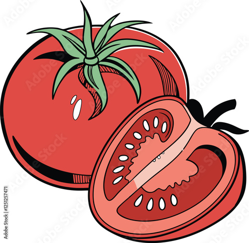 tomato cartoon illustration