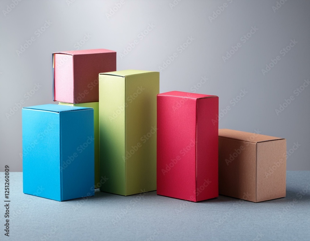 jolies boite de couleurs métallisées, emballage et boite cadeau en ia jolies boite de couleurs métallisées, emballage et boite cadeau en ia