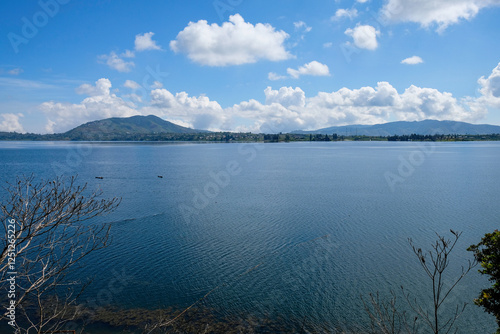 Scenic view of Diatas Lake, Alahan Panjang, West Sumatera, Indonesia. photo