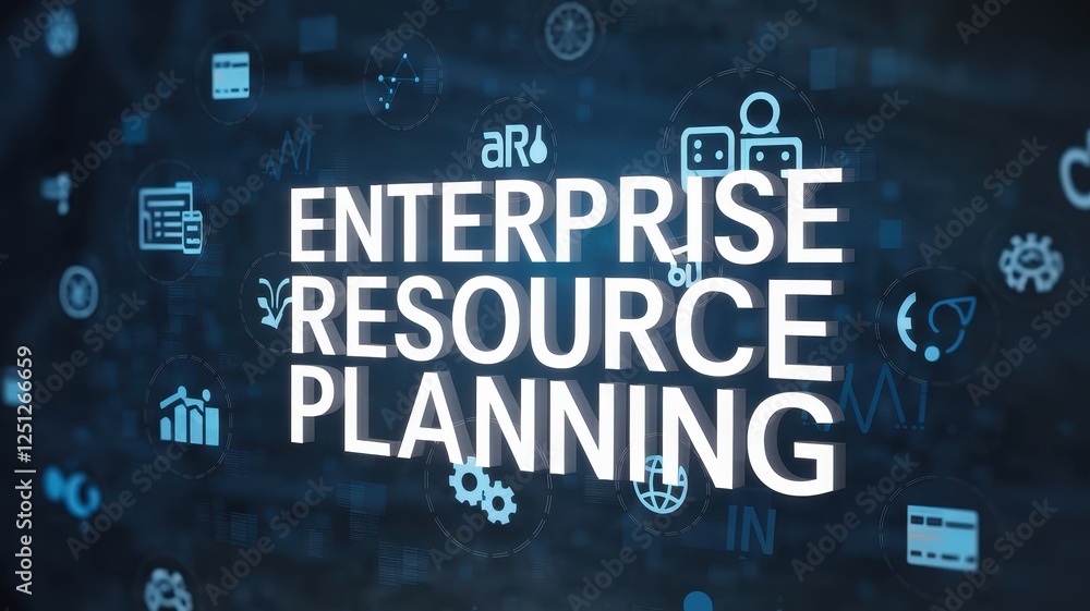 Obraz premium Enterprise Resource Planning: A Digital Business Solution