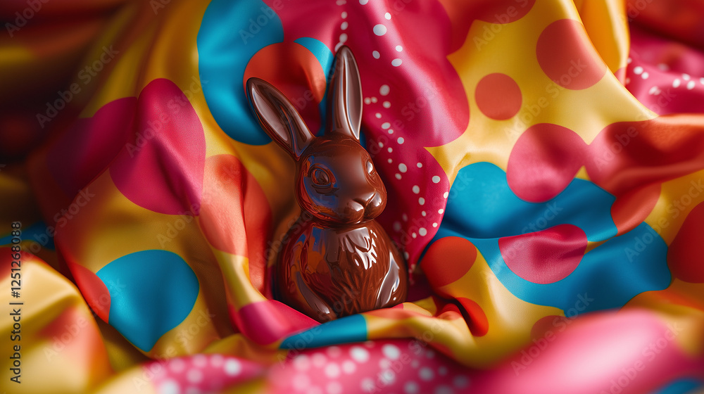 Playful Easter Bunny: Chocolate Delight Playful Easter Bunny: Chocolate Delight