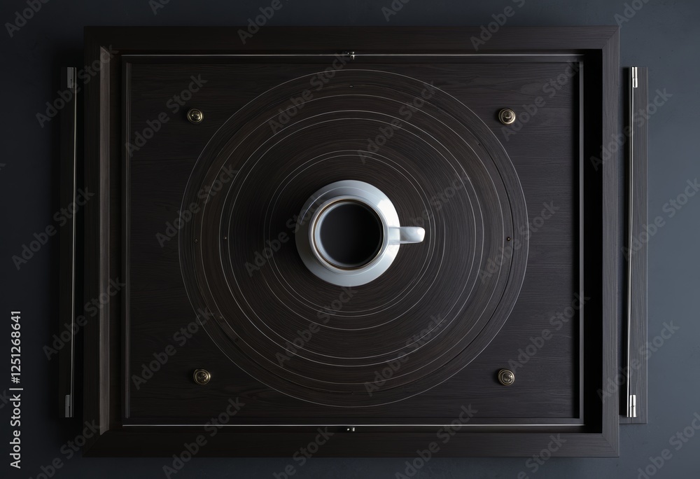 Fototapeta premium Position-set top view on the table