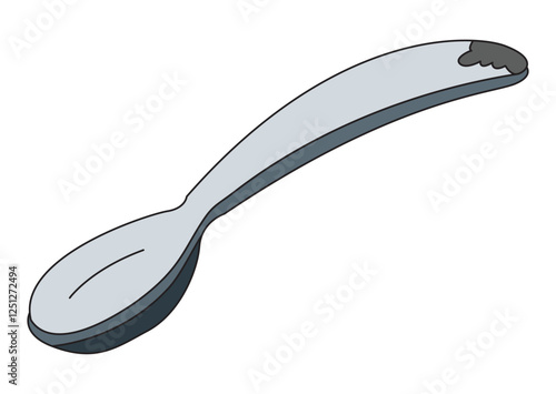 Spoon isolated on white background
