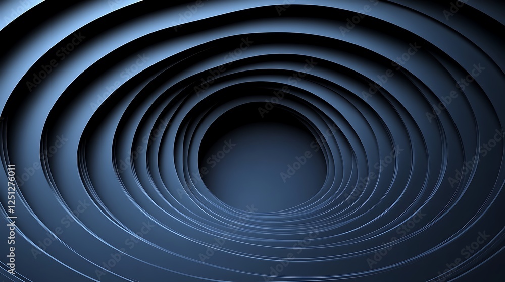 Obraz premium Abstract concentric circles, dark background