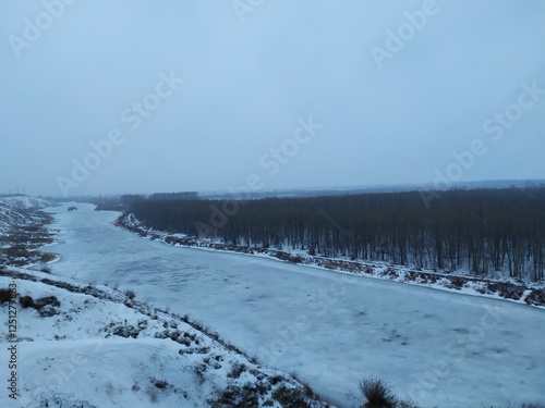
frozen river