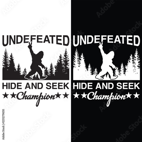 Hide and seek world champion graphic design 