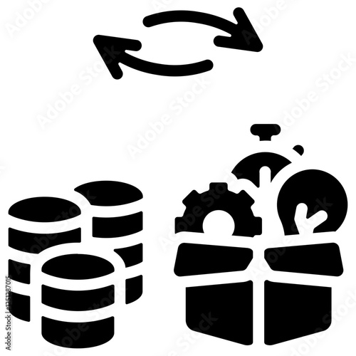 Business Negotiation Glyph Icon