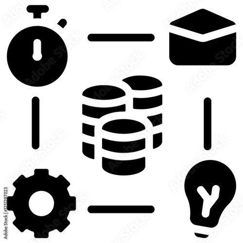 Resource Management Glyph Icon