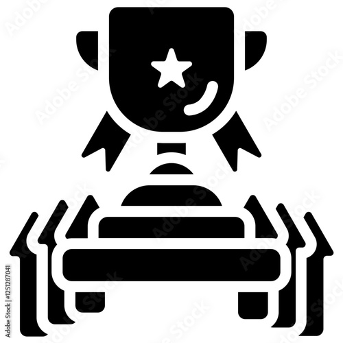 Competitive Advantage Glyph Icon