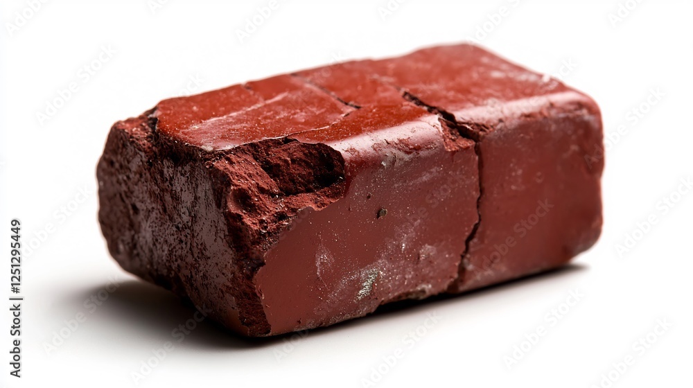 Isolated Old Red Brick with a Few Chipped Corners on a Clean White Background Isolated Old Red Brick with a Few Chipped Corners on a Clean White Background