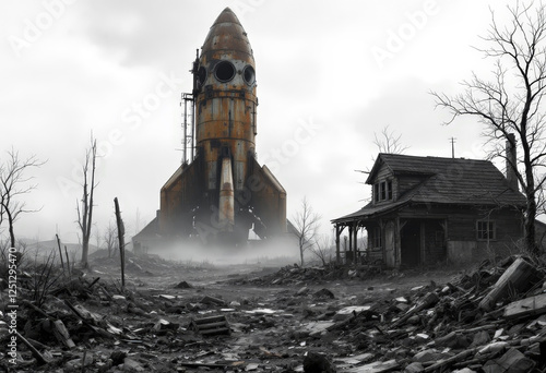 An old, long-abandoned spaceship.