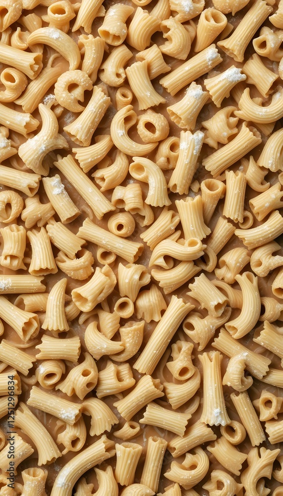 Pasta Pattern Texture: Artistic Repetitive Layout Pasta Pattern Texture: Artistic Repetitive Layout