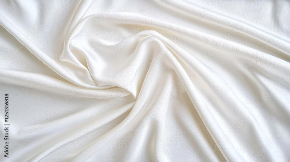 Naklejka premium Soft White Fabric Drape Texture