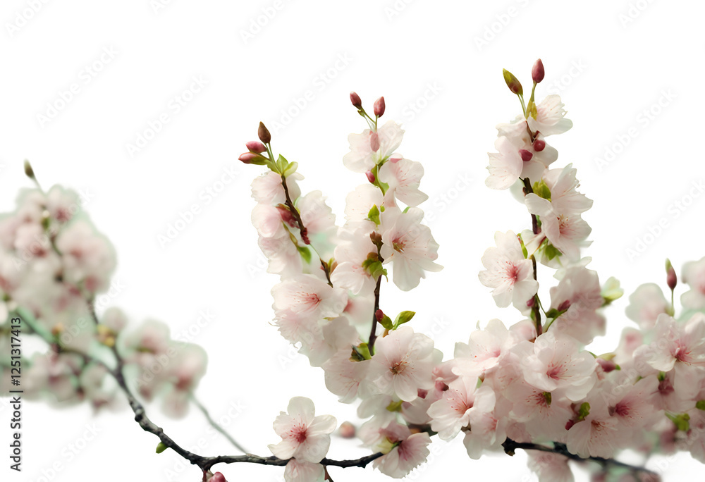 spring on background banner with light flowers green flowering festive branches pastel cherry spring on background banner with light flowers green flowering festive branches pastel cherry