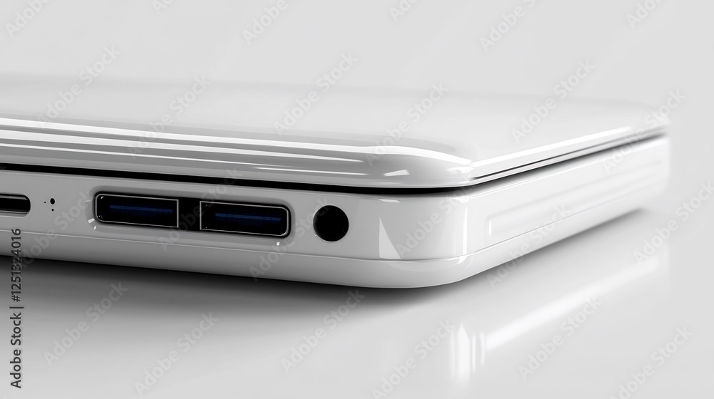 Minimalist Depiction of a Closed Laptop with Clean Lines and Sleek Design on a Neutral Surface Minimalist Depiction of a Closed Laptop with Clean Lines and Sleek Design on a Neutral Surface