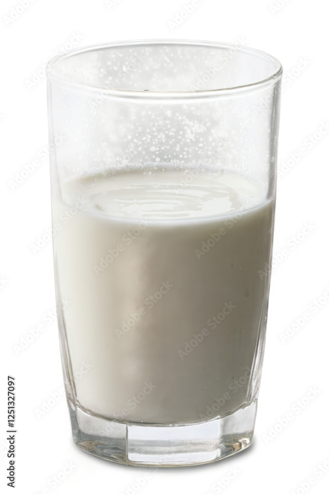 Milk Glass isolated on transparent background cutout Milk Glass isolated on transparent background cutout