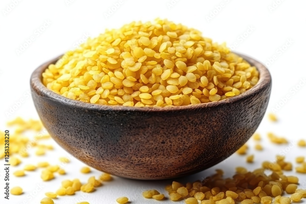 A bowl filled with golden yellow lentils, surrounded by scattered lentils on a white surface, showcasing their vibrant color and texture. A bowl filled with golden yellow lentils, surrounded by scattered lentils on a white surface, showcasing their vibrant color and texture.