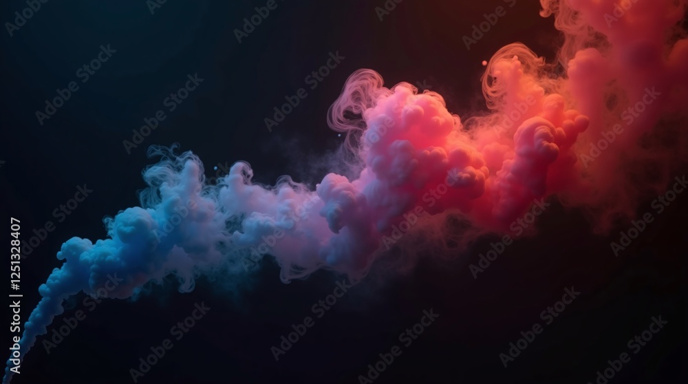 Fototapeta premium smoke on black background