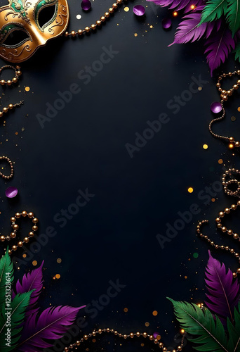 Carnival Mardi Gras Background Wallpaper Elegant v2