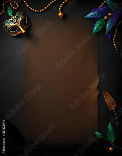Mardi Gras - Carnival Vintage Wallpaper Backround Elegant v2