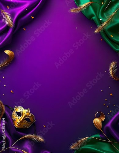 Mardi Gras Carnival Background Wallpaper v1
