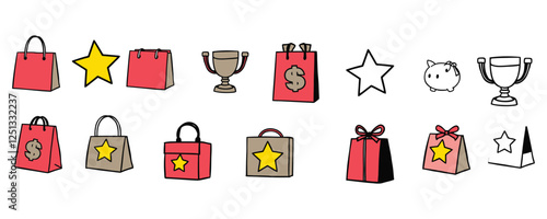 Loyalty & Bonus Points Icons 🏅 Perfect for Marketing & Sales