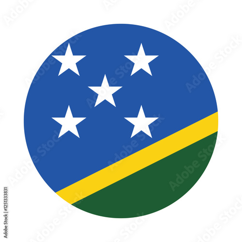 Free Download Flag of Solomon Islands. Solomon Islands circle flag logo icon computer vector illustration design - GFXLoad