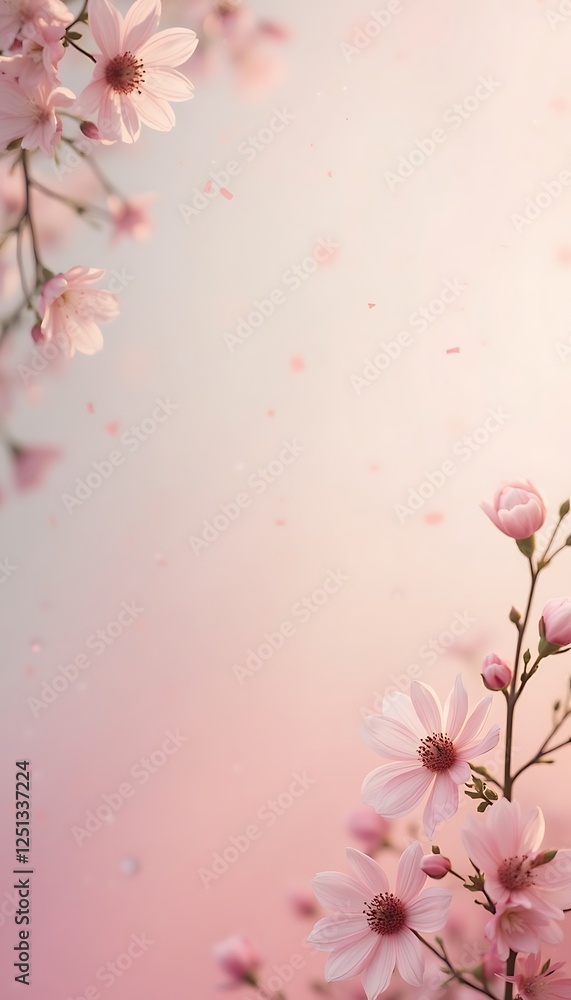 Generative AI Pastel Petal Whispers, A Serene Floral Composition Generative AI Pastel Petal Whispers, A Serene Floral Composition