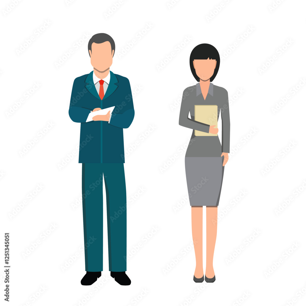 custom made wallpaper toronto digitalvector illustration of boy and girl holding books