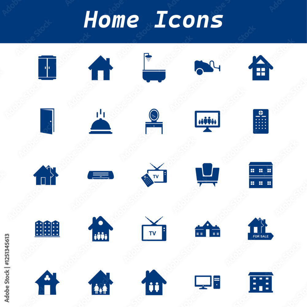 Home Icons Sets vector illustration design Home Icons Sets vector illustration design