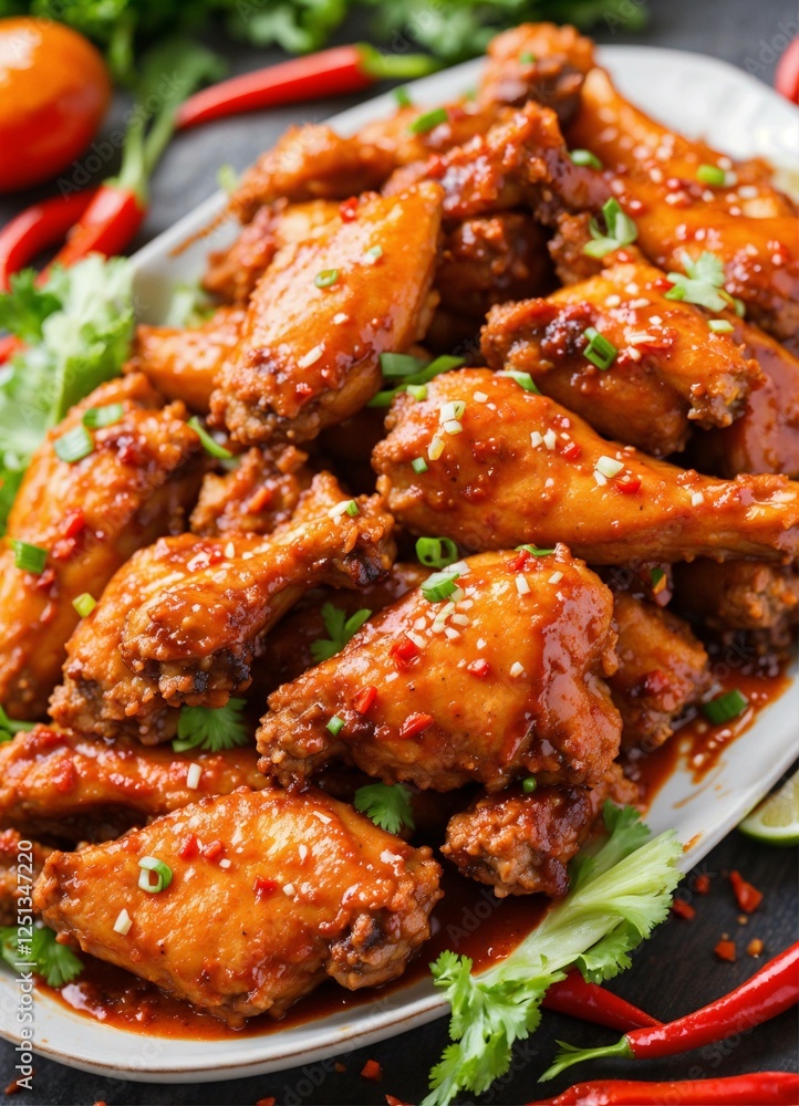 fried chicken wings on a plate fried chicken wings on a plate