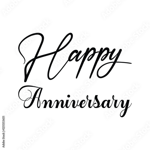 happy anniversary black letter quote
