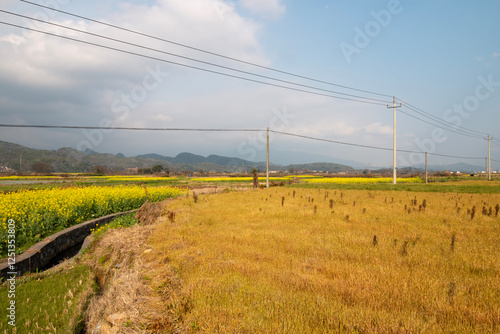 landcape of countryside in china photo