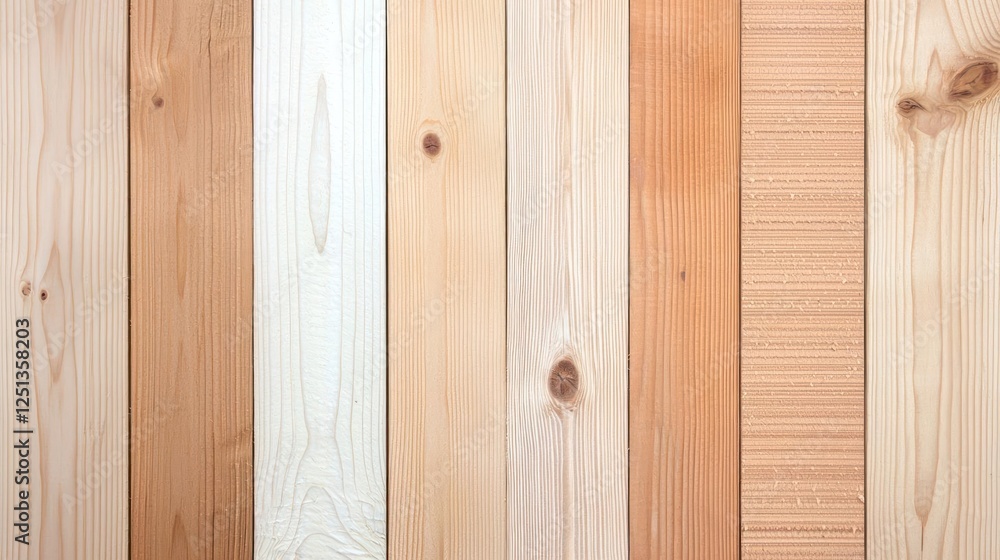 Vertical Wooden Plank Background Texture