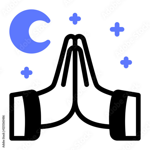 This Forgiveness icon is suitable for Ramadan Islamic event etc