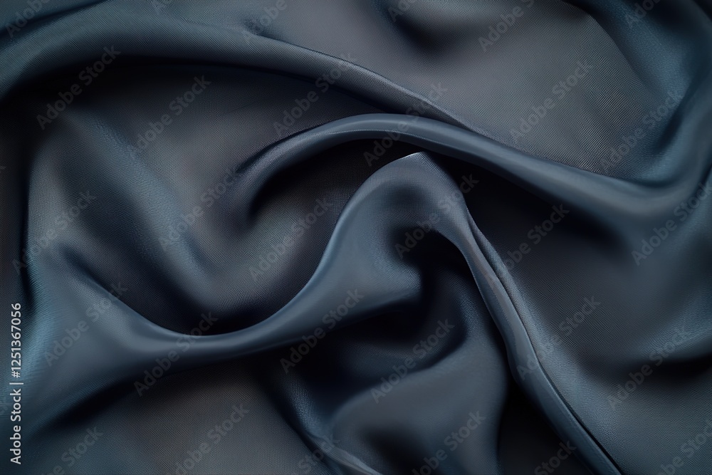 Fototapeta premium Luxurious Deep Blue Silk Texture Background: Elegant, Smooth, and Sophisticated Design Element for Websites, Branding, and Digital Art Projects. Perfect for adding a touch of class and refinement to 