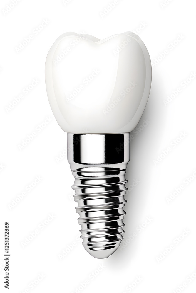 Dental implant isolated on white backdrop
Dental implant isolated on white backdrop