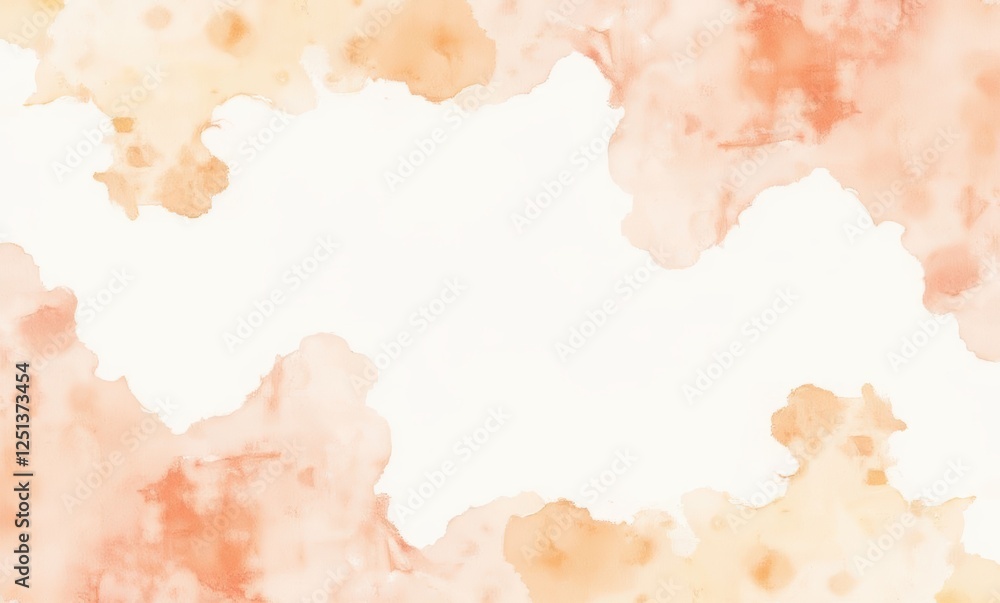 Abstract soft peach watercolor background Abstract soft peach watercolor background