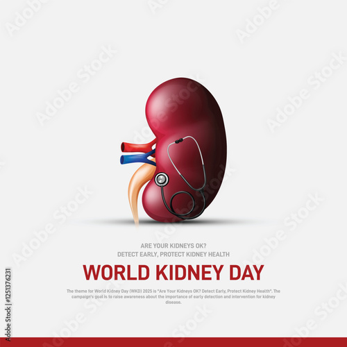 world kidney day 2025. world kidney day creative banner, poster, social media post, postcard, background, backdrop, web banner, cover, awareness, template design etc. Protect kidney Health.
