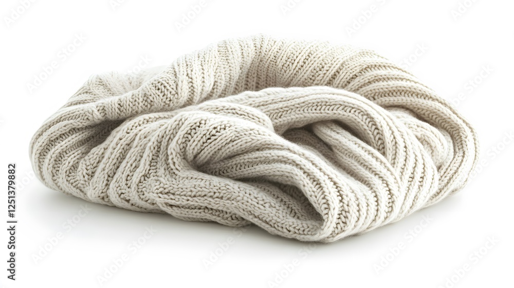 A soft baby blanket, isolated on a white background A soft baby blanket, isolated on a white background