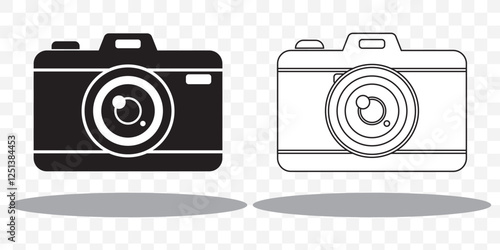 Camera icon set. photo camera icon. camera photography icon. Eps 10.