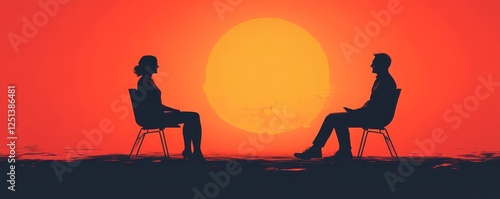 psychologist talking with a couple during mental therapy
