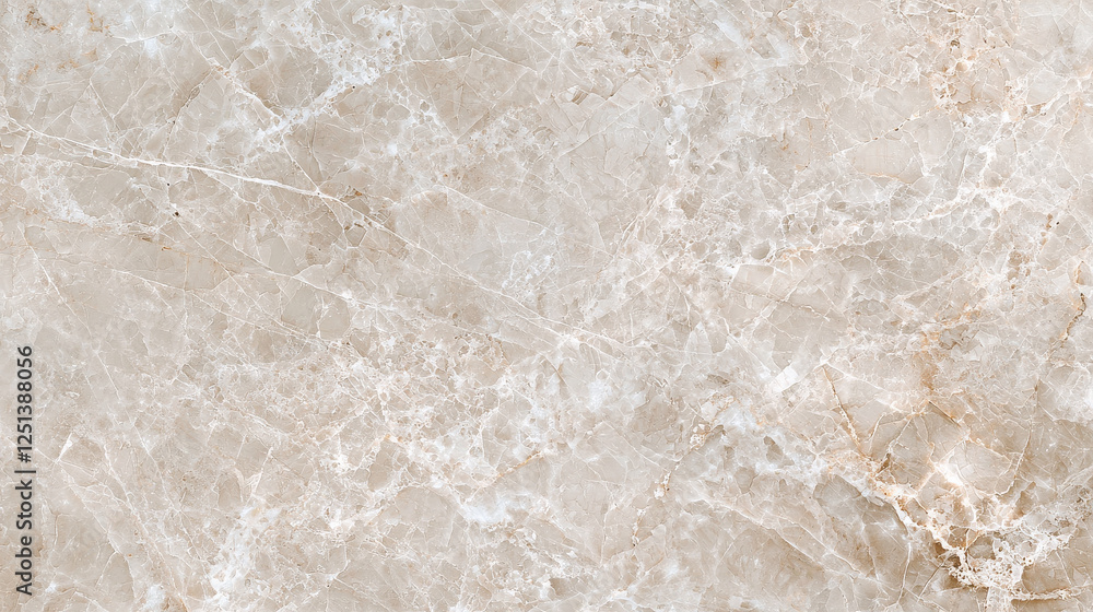 Fototapeta premium Smooth beige marble texture with subtle veins and natural patterns