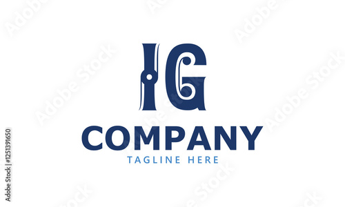 IG I ig initial logo | initial based abstract modern minimal creative logo, vector template image. luxury logotype logo, real estate homie logo. typography logo. initials logo