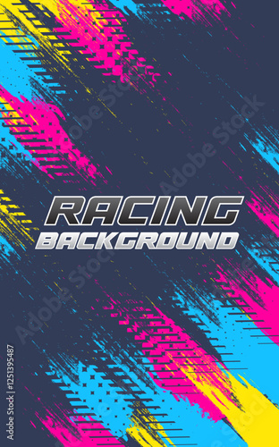 Abstract geometric background for sports, t-shirt, racing car livery