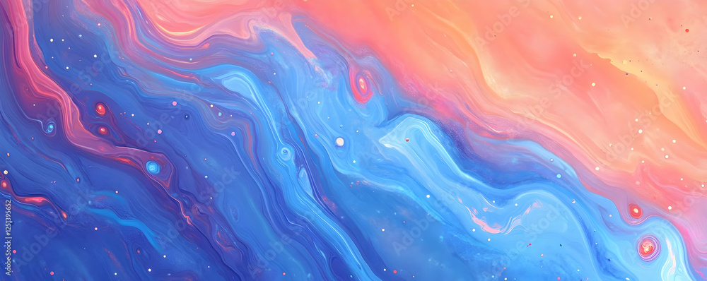Abstract swirling colors in shades of pink and blue, resembling a cosmic scene Abstract swirling colors in shades of pink and blue, resembling a cosmic scene