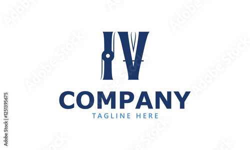 IV I iv initial logo | initial based abstract modern minimal creative logo, vector template image. luxury logotype logo, real estate homie logo. typography logo. initials logo